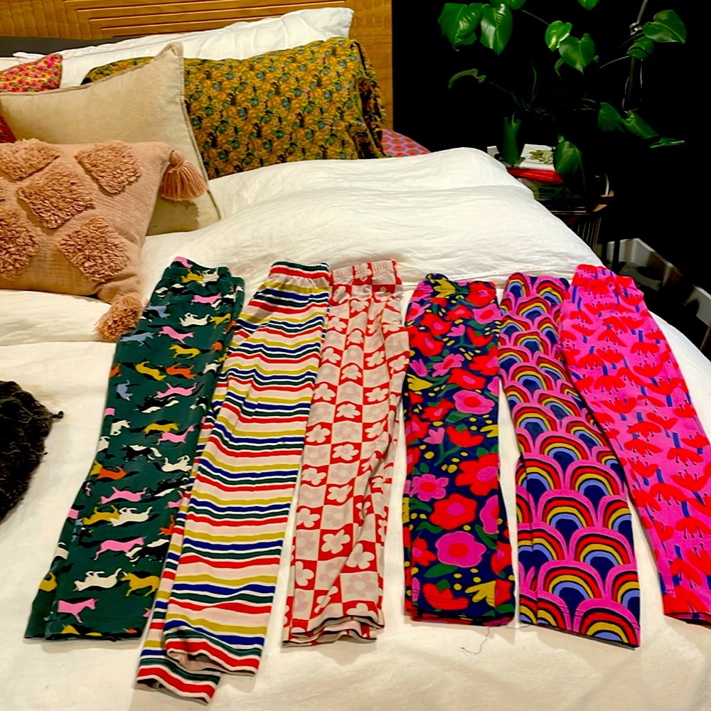 Hanna Andersson legging bundle of 6!! Size 10